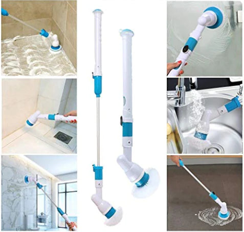 Electric Power Cleaning Scrubber With Extension Handle